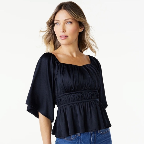 Sofia Jeans by Sofia Vergara
Women's Off the Shoulder Peplum blouse XL - Picture 1 of 9
